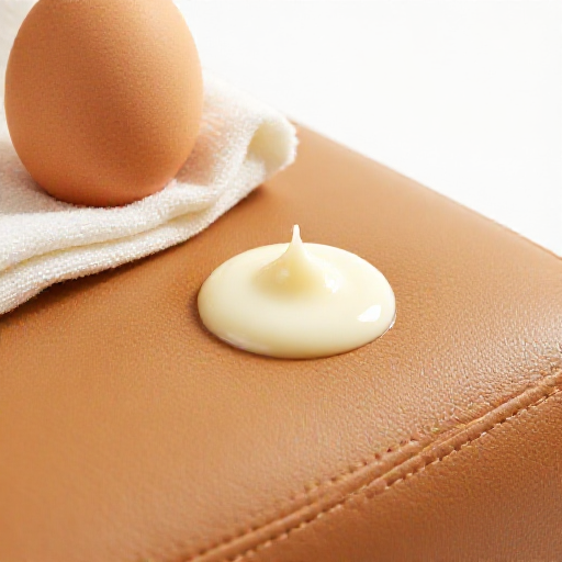 Egg White Removes Grease from Leather Upholstery